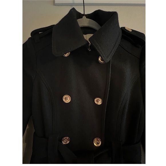 Michael Kors black coat with gold buttons - Picture 4 of 9